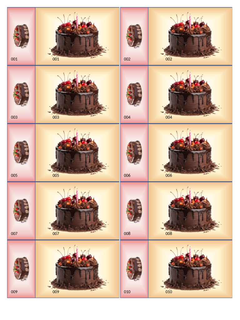 Cake Raffle Main | PDF