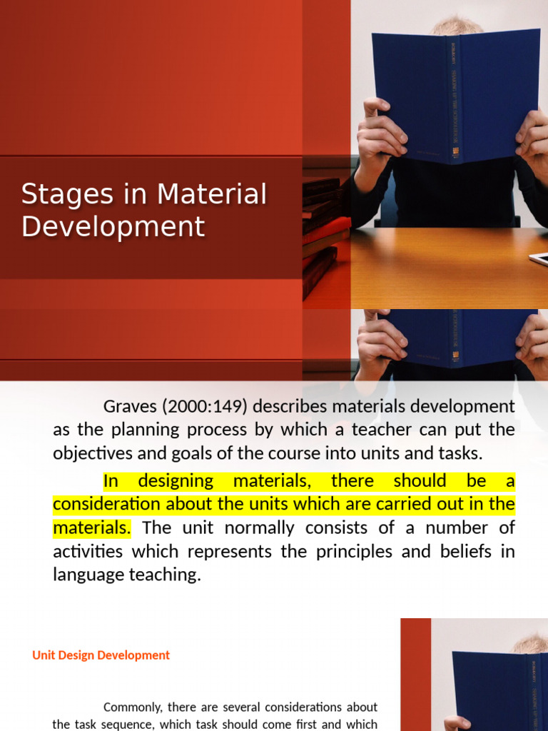 Stages in Material Development | PDF | Learning | Teachers