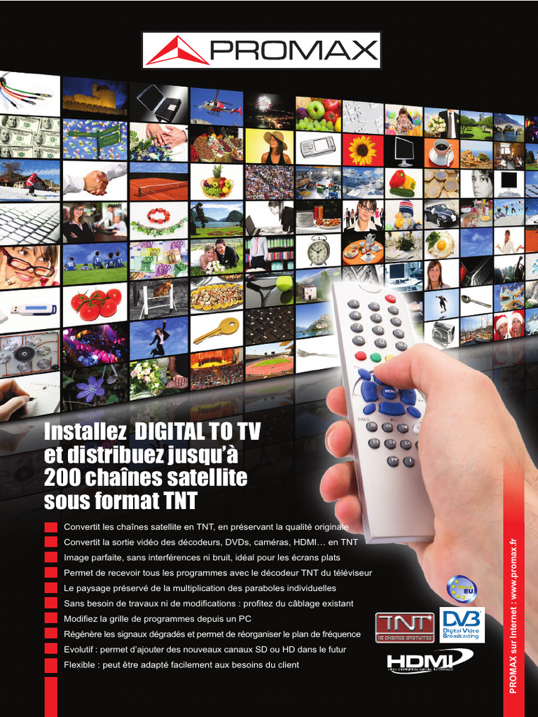 Digital To TV : 200 chaînes TNT satellite | PDF | Télévision par câble ...