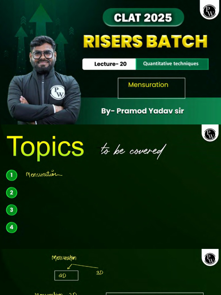 mensuration 66d5a294a6a15855e39813d8_##_Quantitative Technique 20 ...