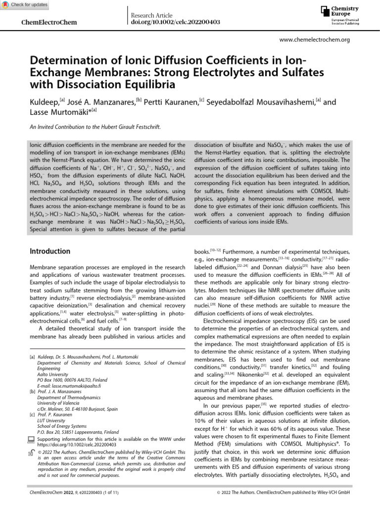 Publication 2 Kuldeep | PDF | Diffusion | Chemical Equilibrium