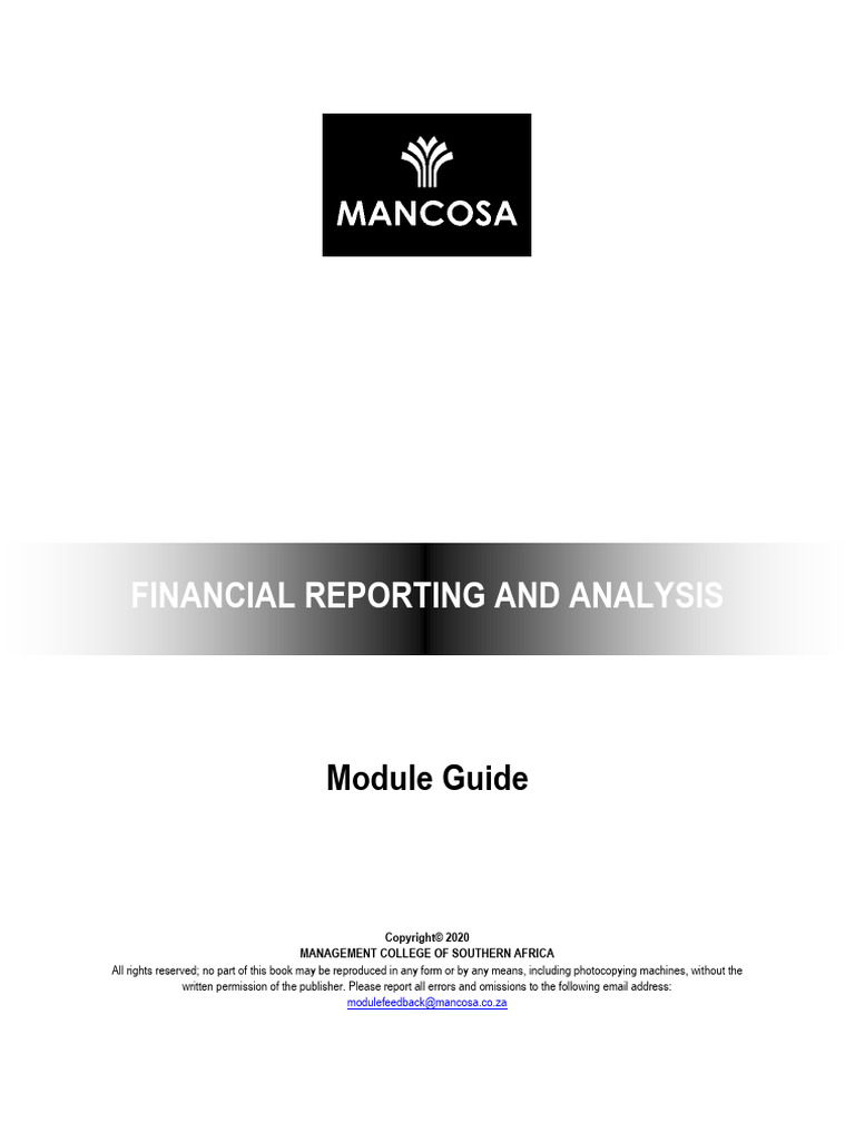 Financial Reporting Module Guide | PDF | Balance Sheet | Equity (Finance)