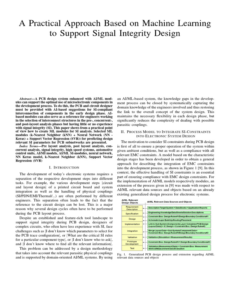 AI-Enhanced Signal Integrity in PCB Design | PDF | Artificial Neural ...