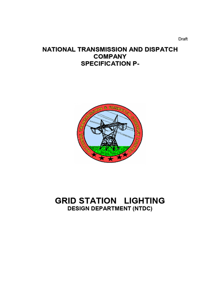 NTDC Substation Lighting Specifications | PDF | Alternating Current ...