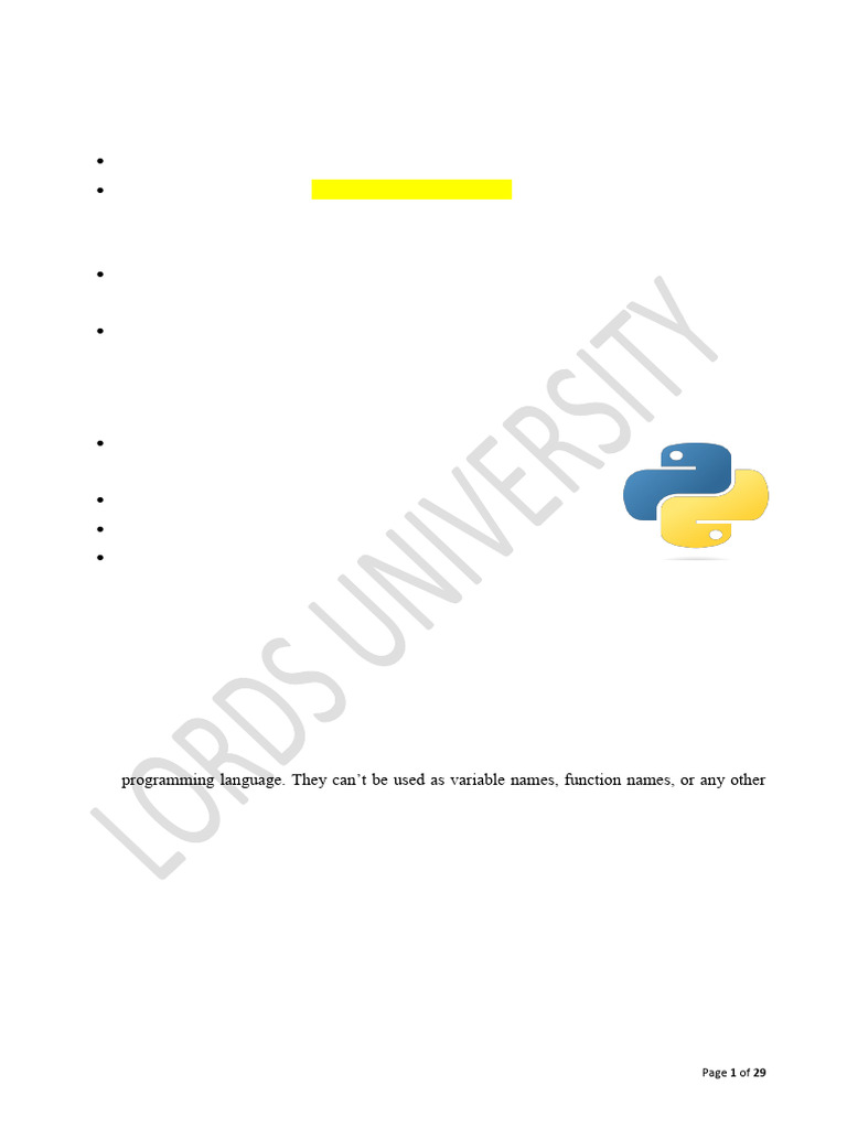 Introduction to Python Programming Basics | PDF | Boolean Data Type ...