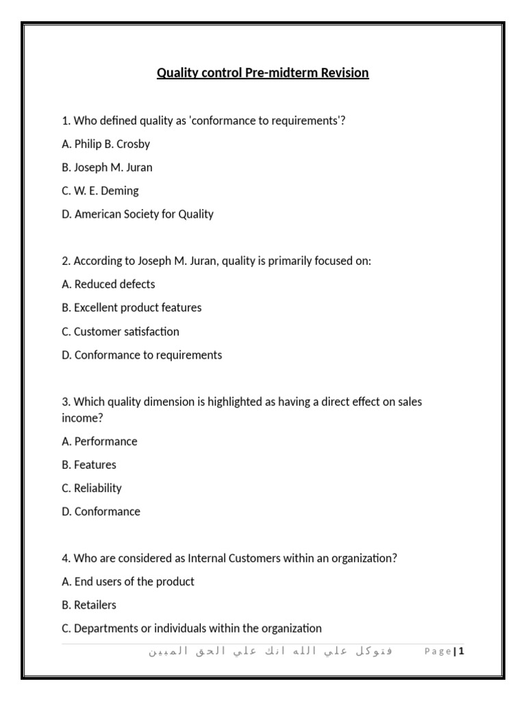 Quality Control and Management Essentials | PDF | Verification And ...