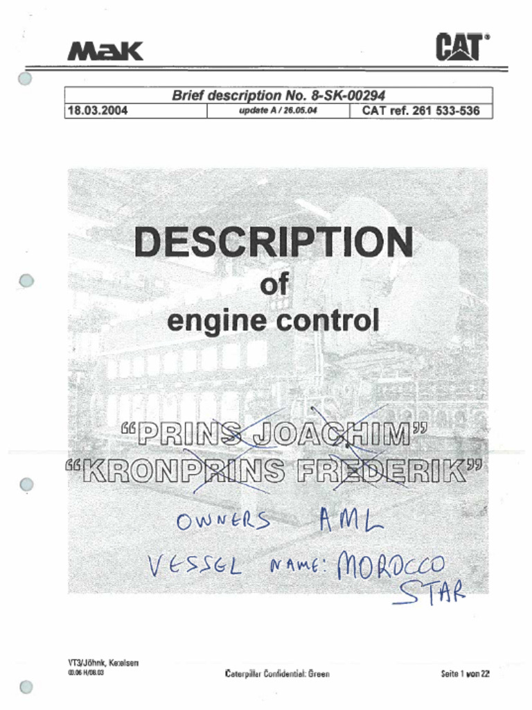 Main Engine Description | PDF
