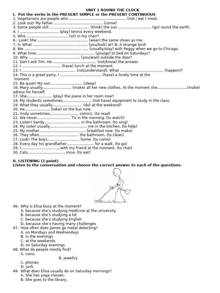 Unit 1 Round The Clock 57184 | PDF | Foods | Cuisine