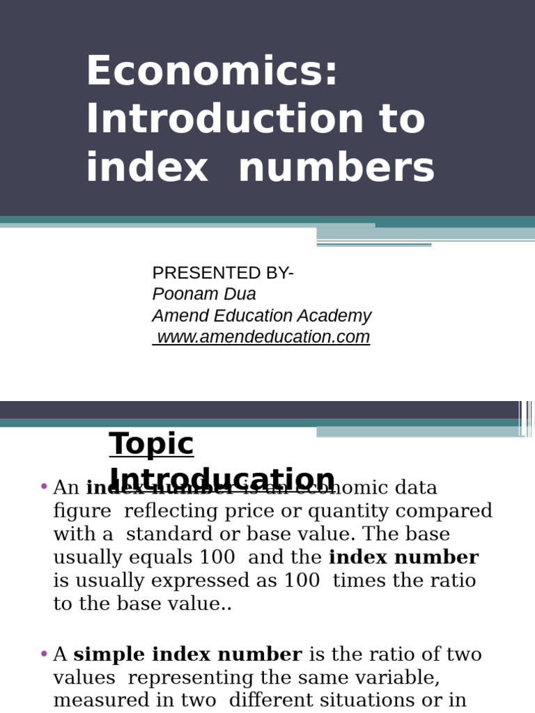 CH 8 Index Numbers 2 | PDF | Index (Economics) | Average