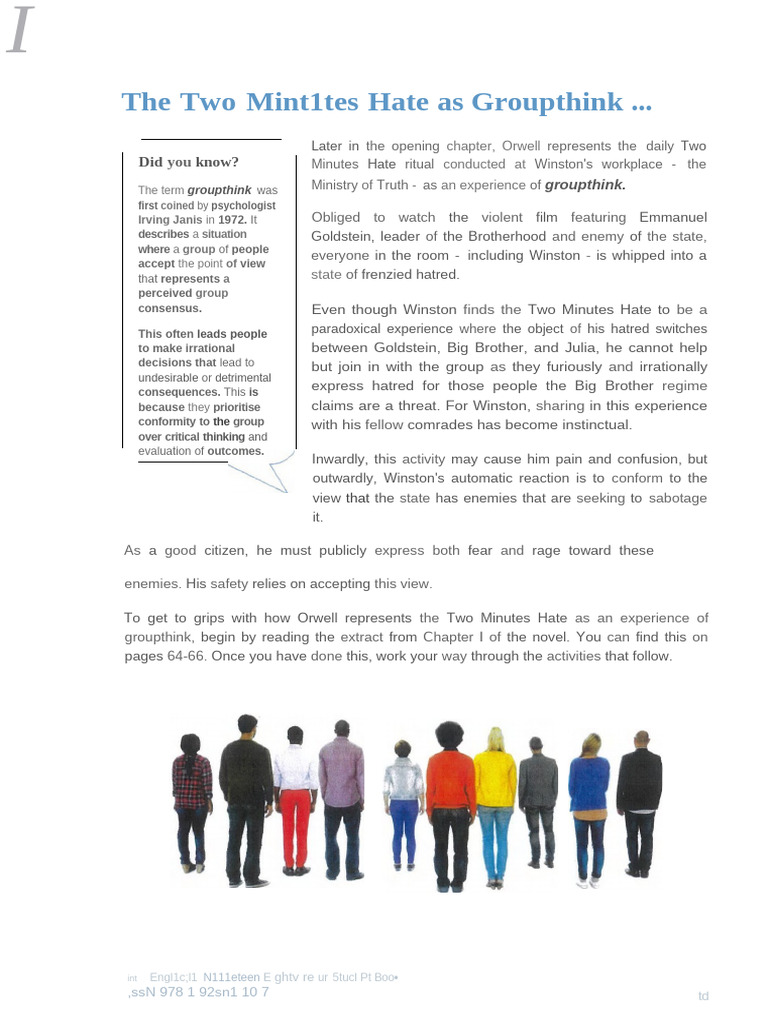 03 Chapter+One+1984 Class+Work+25th+October+Period+4 | PDF | Social ...