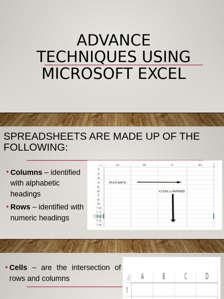ADVANCE-TECHNIQUES-USING-MS-EXCEL | PDF | Microsoft Excel | Spreadsheet