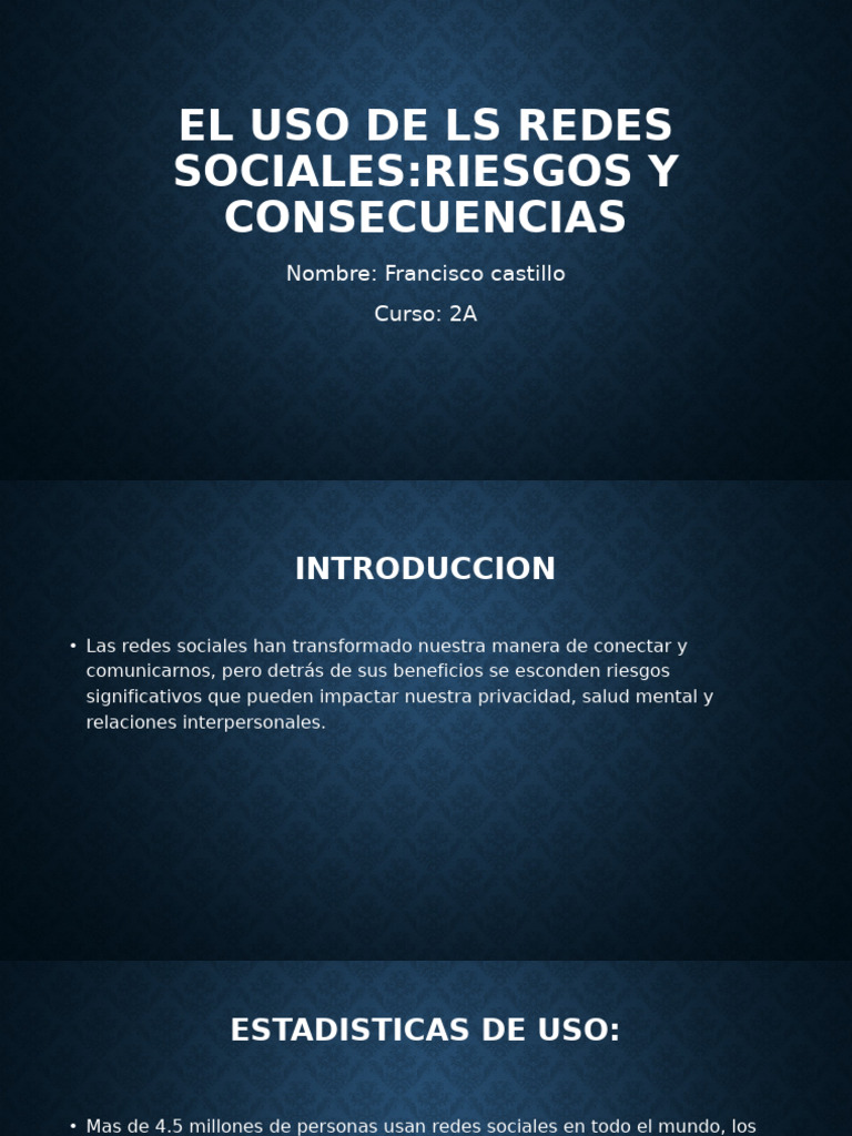 Riesgos y Consecuencias de Redes Sociales | PDF | Servicio de redes ...