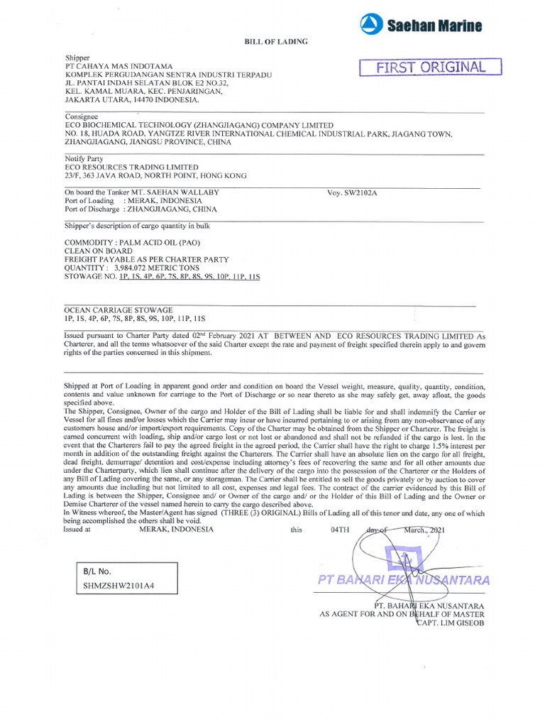 Laporan Pemeriksaan Fisik PEB Ekspor | PDF