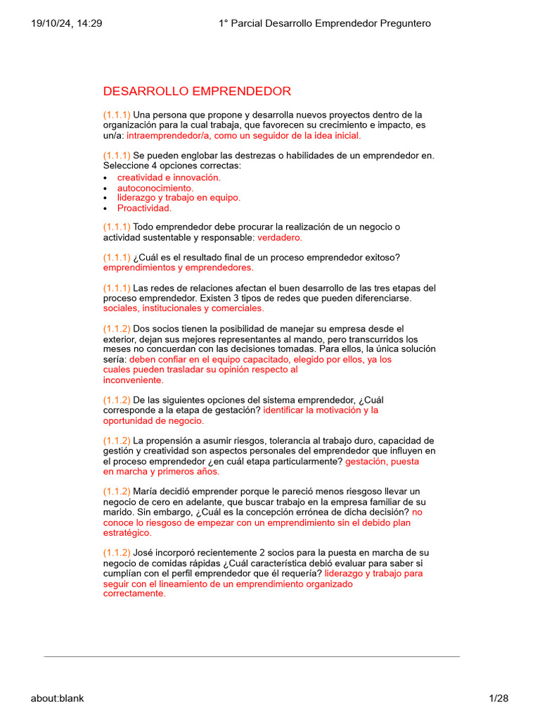 Resumen de Desarrollo Emprendedor S21 1er Parcial | PDF | Iniciativa ...