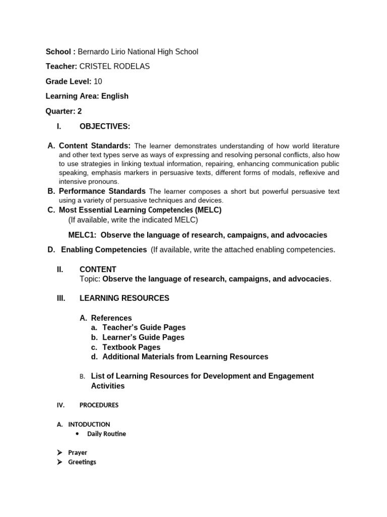 Observe the language of research campaigns and advocacies pdf