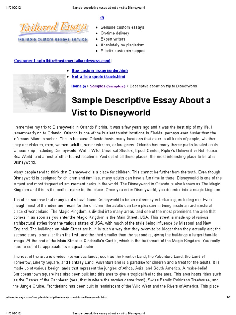 essays about disney movies