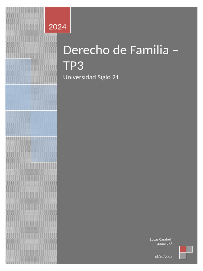 TP3. Tercer Etapa - Carabelli | PDF | Divorcio | Matrimonio