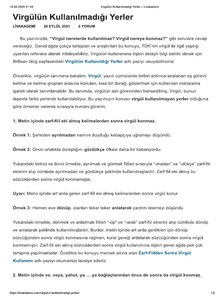 VIRG L I ARETI VE KULLAN LD YERLER intelligence overview