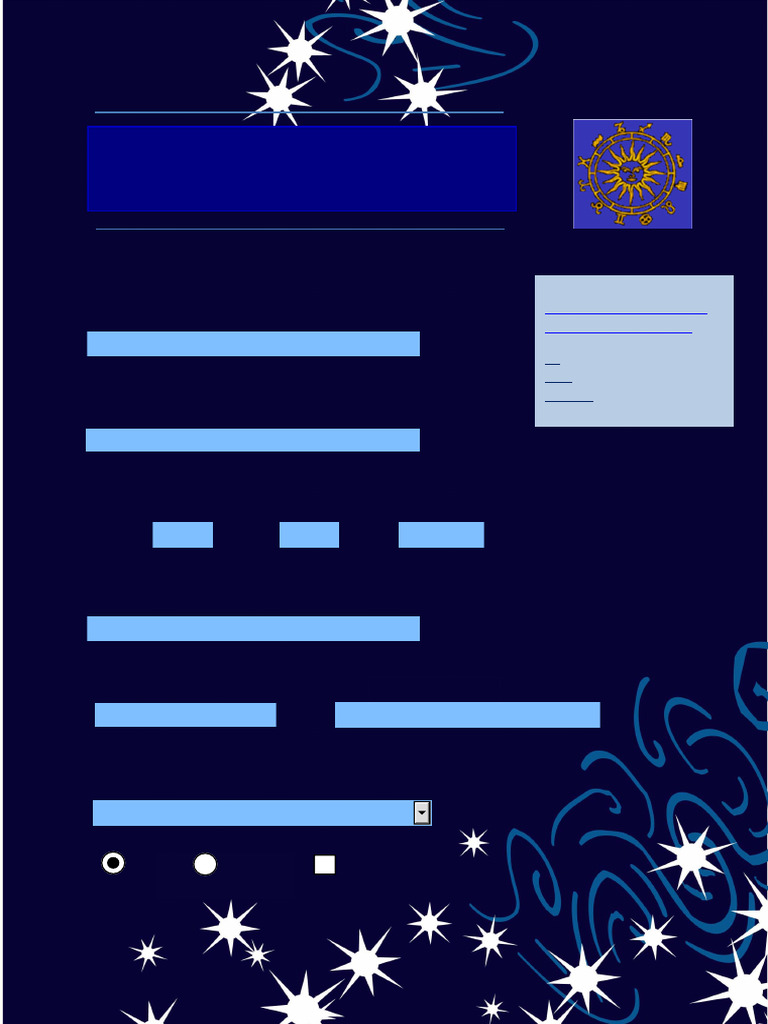 Astrology & Tarot Order Form | PDF