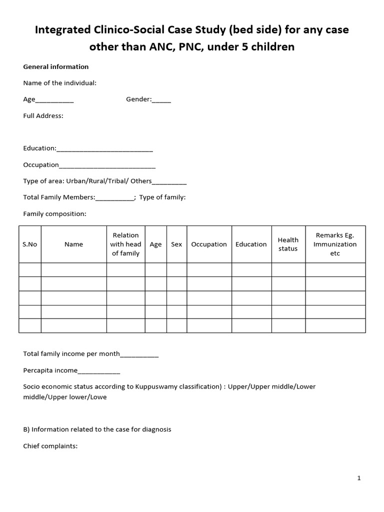 CSC for all cases form | PDF | Epidemiology | Public Health