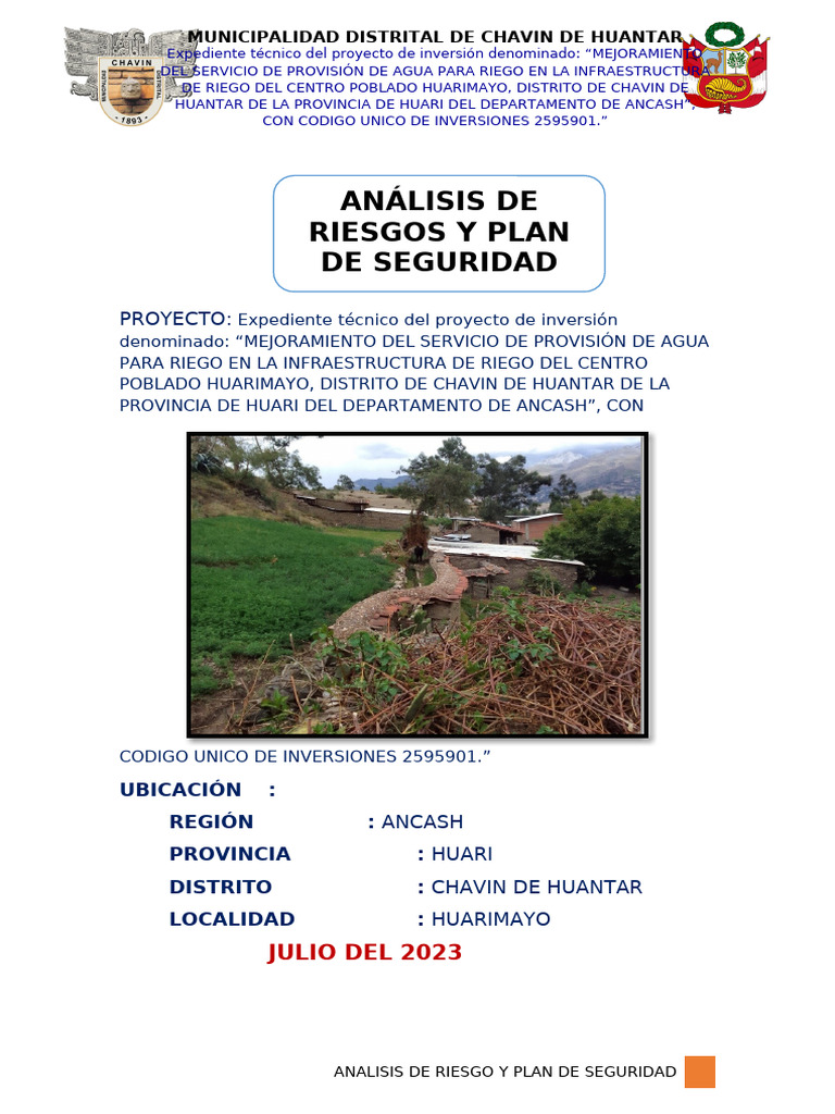 2.17 Analisis de Riesgos de Desastres | PDF | Riesgo | Riego