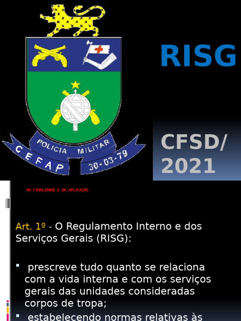 Slide CFSD Risg | PDF | História