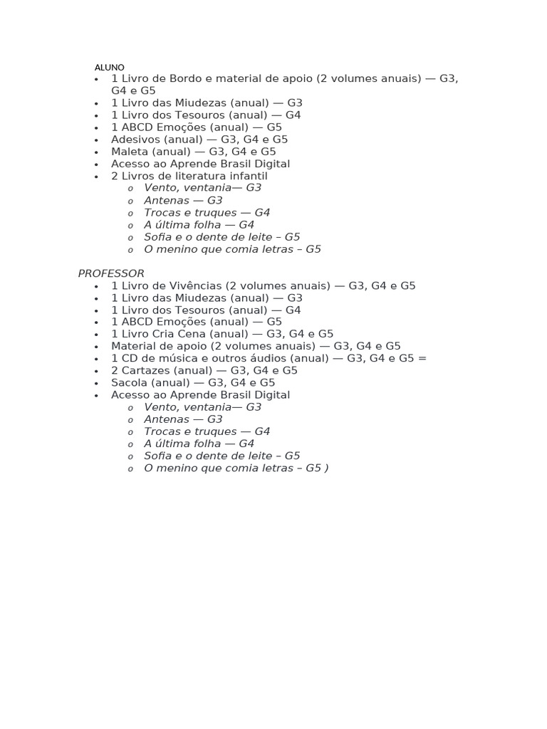 ALUNO | PDF | Artes Linguísticas e Disciplina | Estudos de Línguas ...