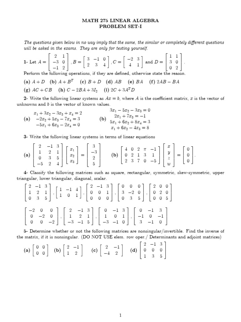 Handout 2015 16 F I | PDF | Abstract Algebra | Mathematics