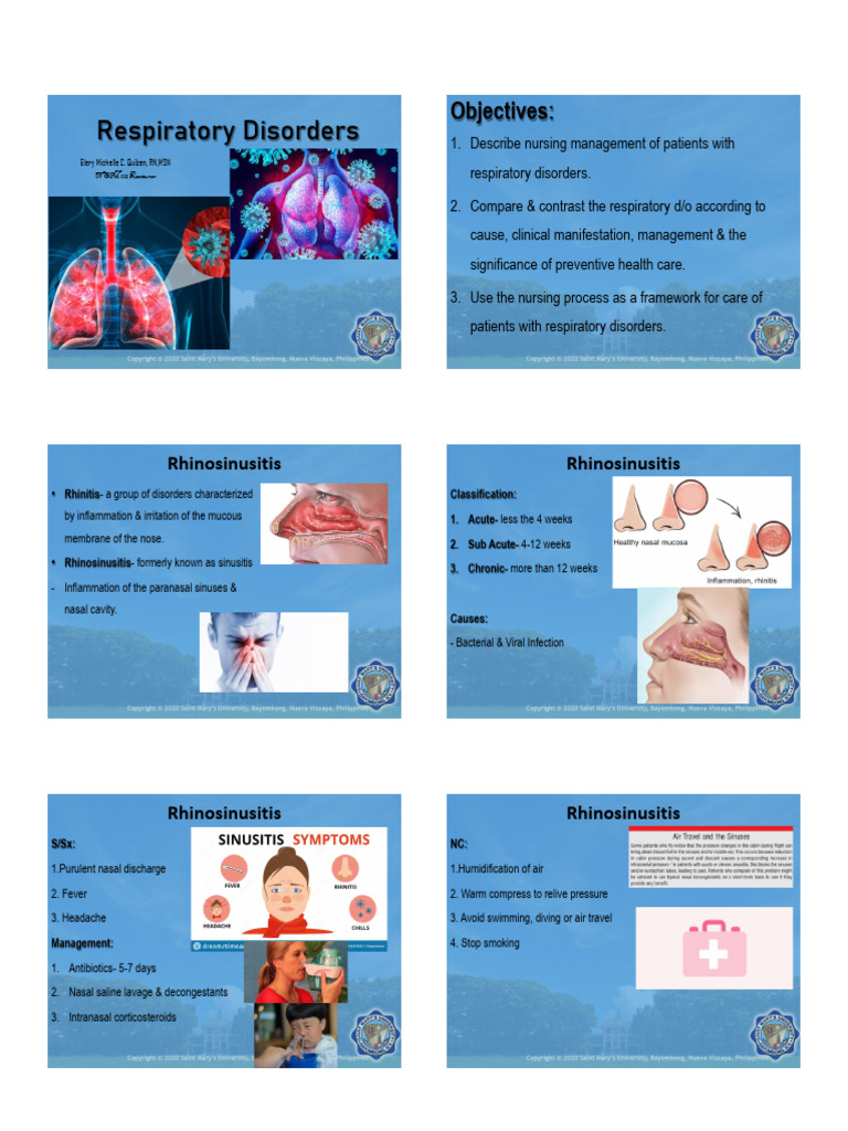 Respiratory Disorders Part | PDF | Chronic Obstructive Pulmonary ...