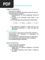 Características y aplicaciones de los calcógenos | PDF | Física ...
