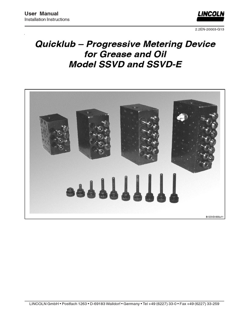 Lincoln en SSVD 2.2en-20003-G13 | PDF | Valve | Mechanical Engineering