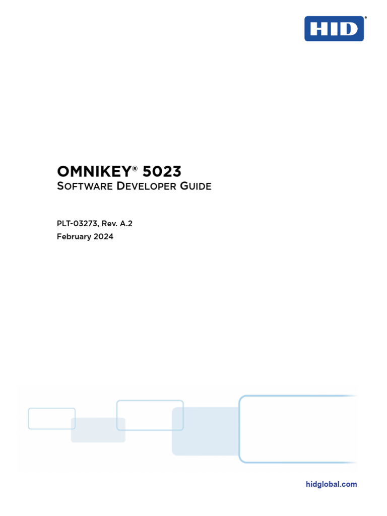 OMNIKEY 5023 Developer Guide | PDF | Smart Card | Usb