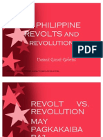 On Philippine Revolts and Revolution