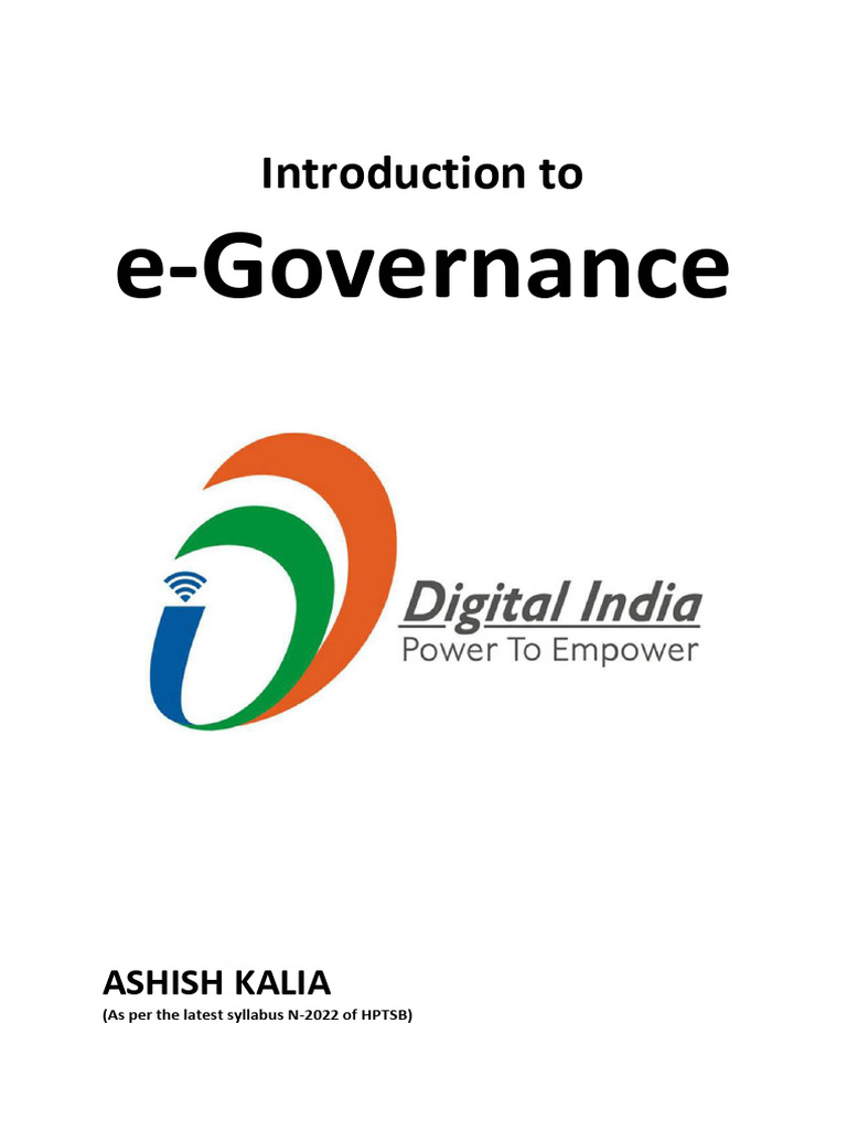 Introduction to e-Governance Overview | PDF | Internet Of Things ...