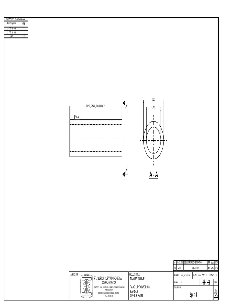 Muara Tu hup Project Pipe Specifications | PDF