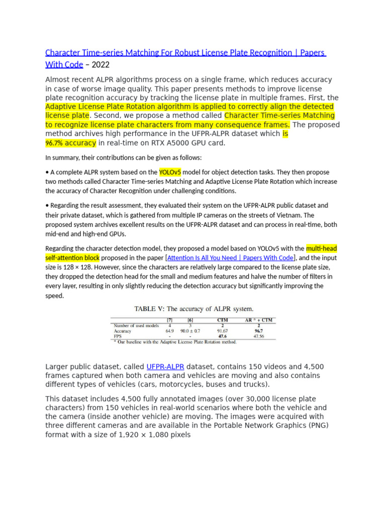 BLPR_paper analysis | PDF | Image Resolution | Frame Rate