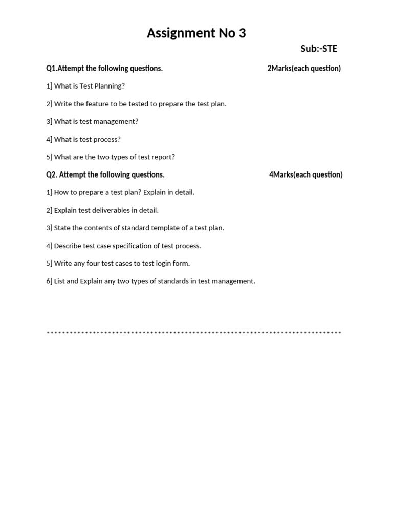 Assignment No 3STE | PDF