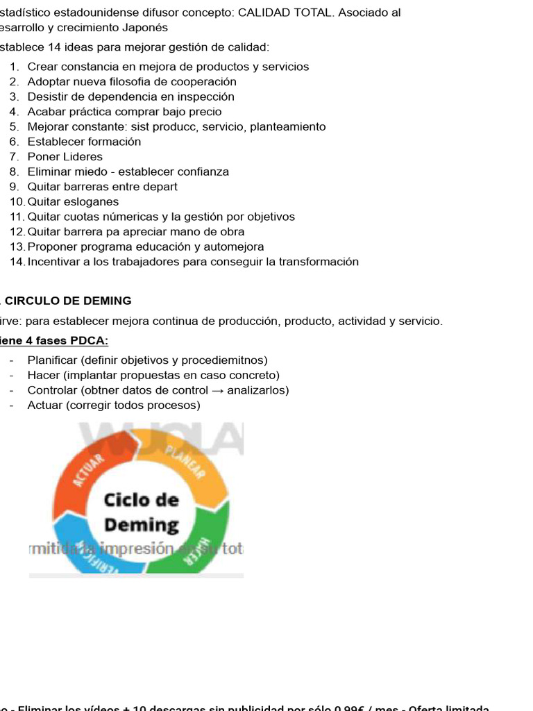 Mejora Continua en Gestión de Calidad | PDF | Calidad (comercial ...