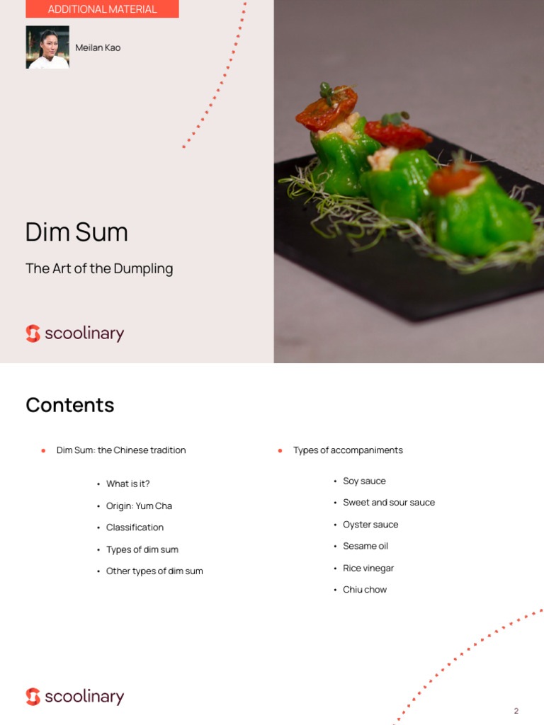 The Origins and Types of Dim Sum | PDF | Soy Sauce | Chinese Cuisine