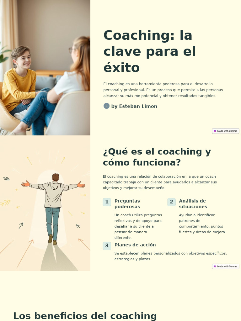 Coaching La Clave para El Exito | PDF | Desarrollo personal | Business