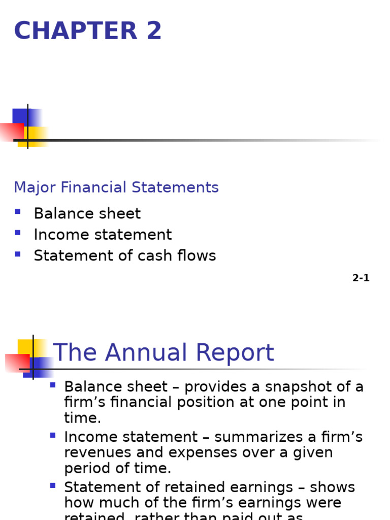 Major Financial Statements Overview | PDF | Cash Flow Statement ...
