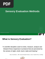 Difference Tests in Sensory Evaluation | PDF | Sampling (Statistics ...