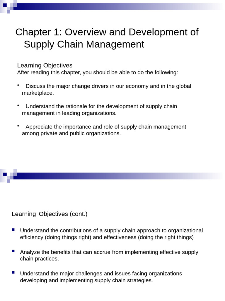 Chapter 1 | PDF | Supply Chain | Logistics