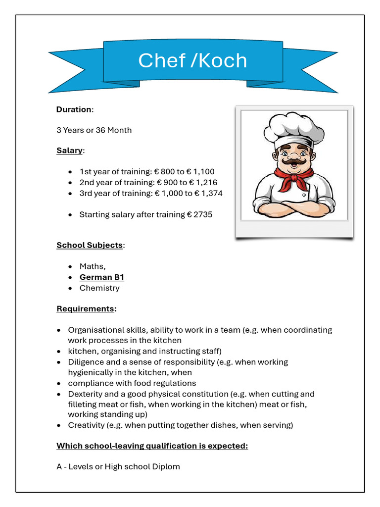 Chef Training Program Details | PDF | Cooking, Food & Wine | Wellness