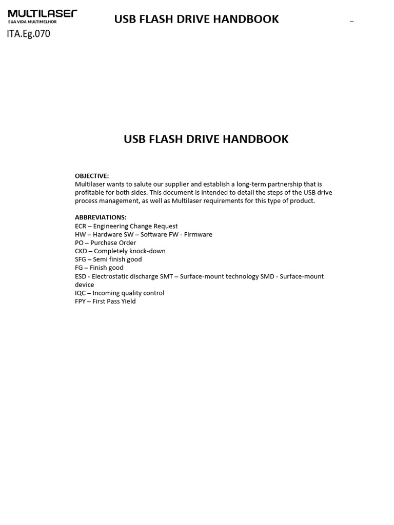 USB Flash Drive Production Guidelines | PDF | Printed Circuit Board | Usb
