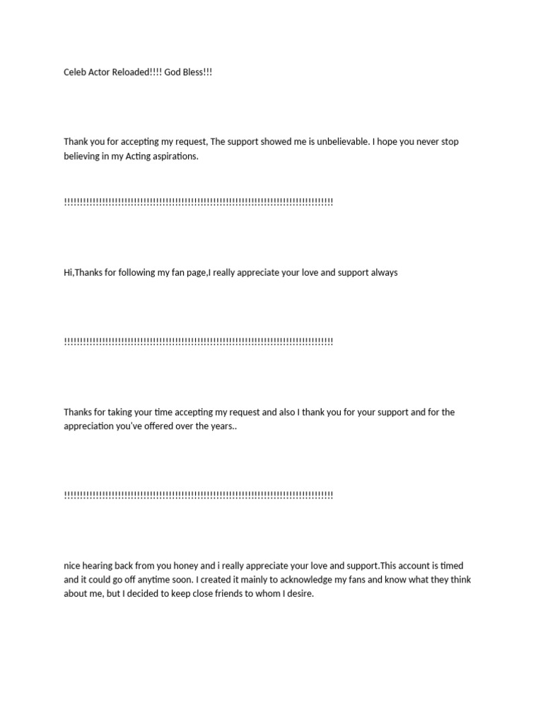 Celebrity Format | PDF | Love | Happiness