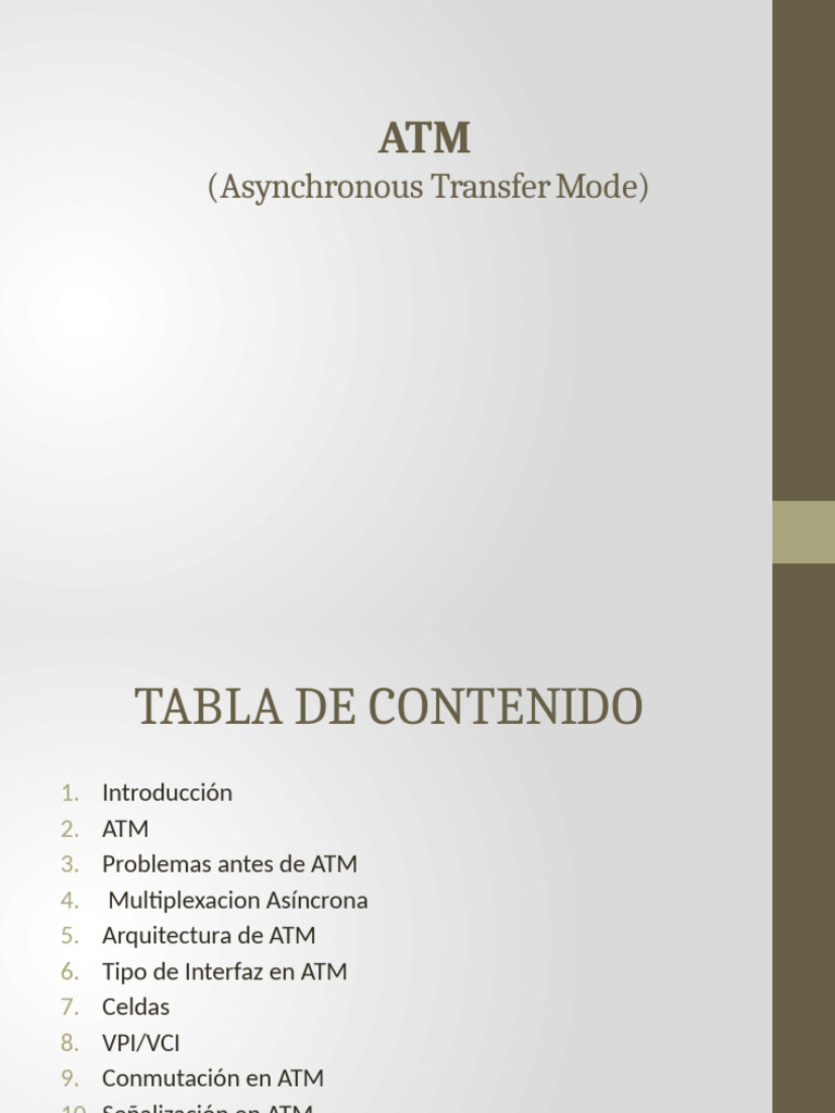 Asynchronous Transfer Mode | PDF | Modo de Transferencia Asíncrona ...