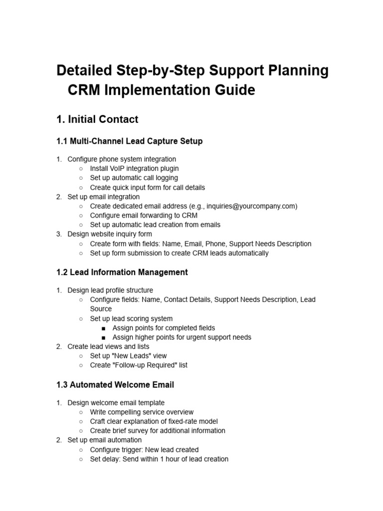 Detailed Healthcare Service Provider CRM Implementation Guide | PDF ...