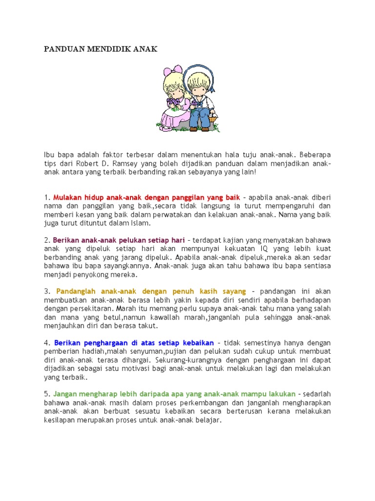 Panduan Mendidik Anak Pdf