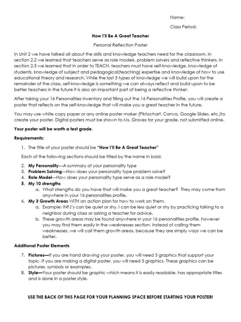 Lesson Teacher Poster